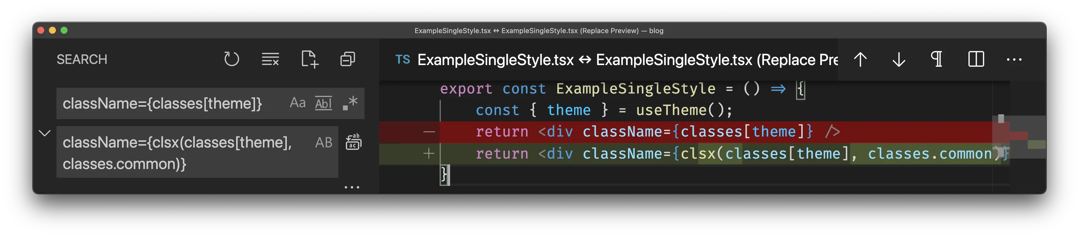 Replace results in the single class case