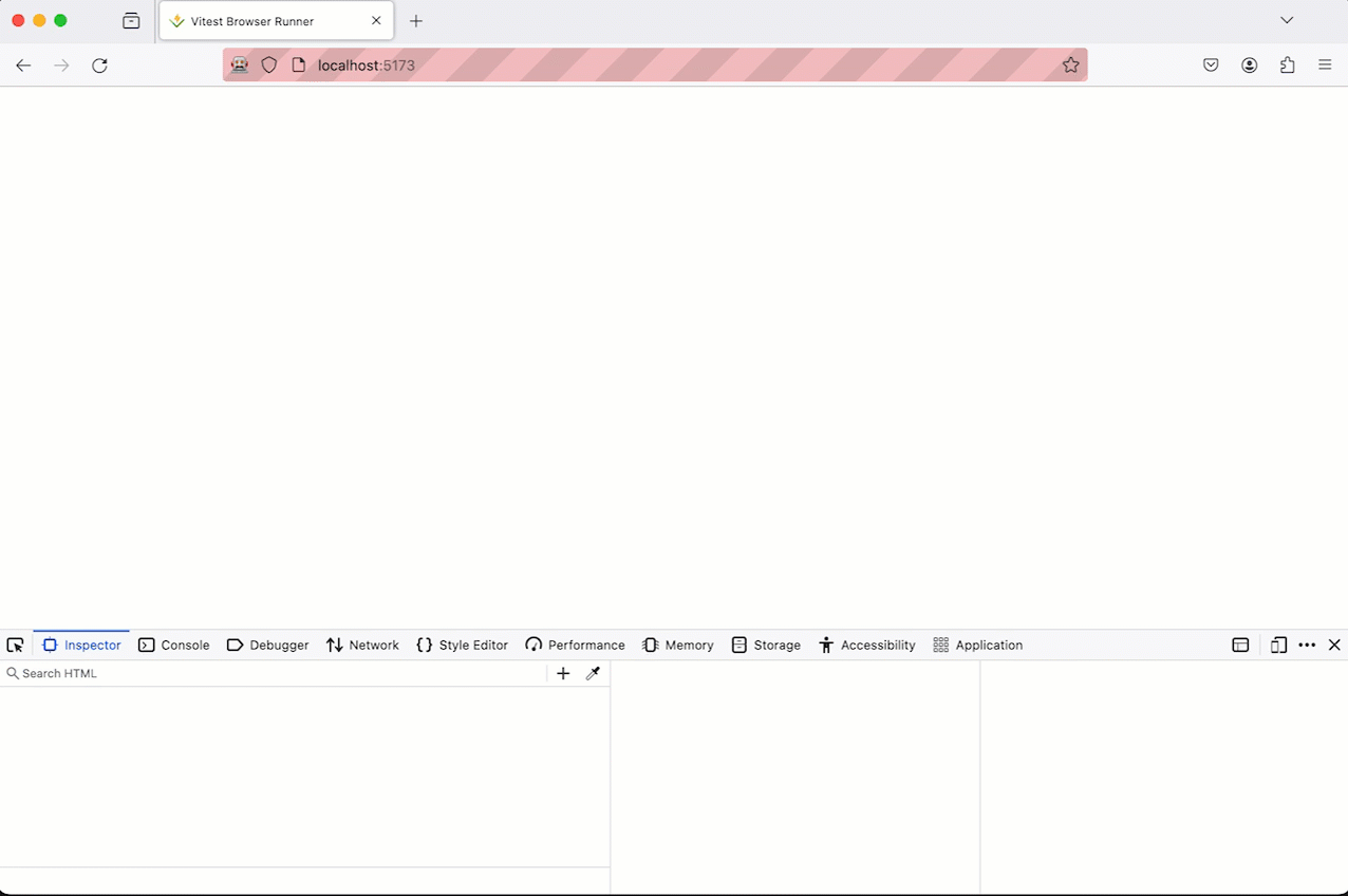 Vivitest browser loading